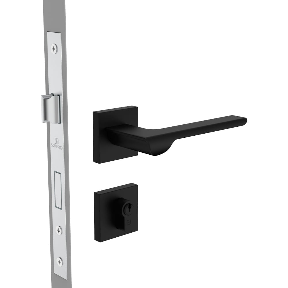 Maçaneta Pali Reta 58Mm Cromado - Soprano - Soprano