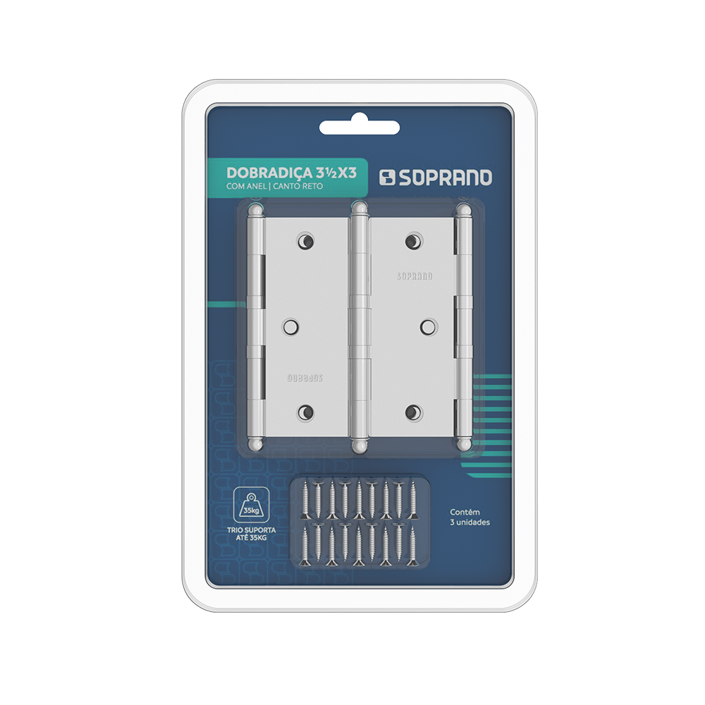 Fechadura Externa 40x53 ESP17 PY53 Colonial Veneza - Soprano - Soprano