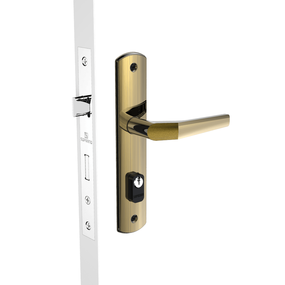 Fechadura de porta externa Esp26 (40x53mm) Popline - Soprano - Soprano